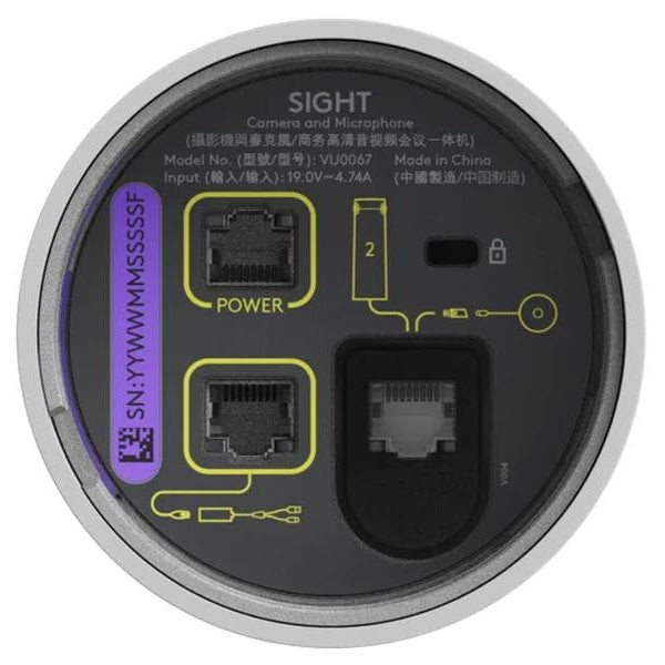 Logitech Tischkamera Sight, 4K 60 fps, Weiss