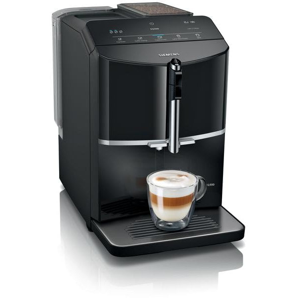Siemens Kaffeevollautomat EQ300 Klavierlack schwarz TF301E19