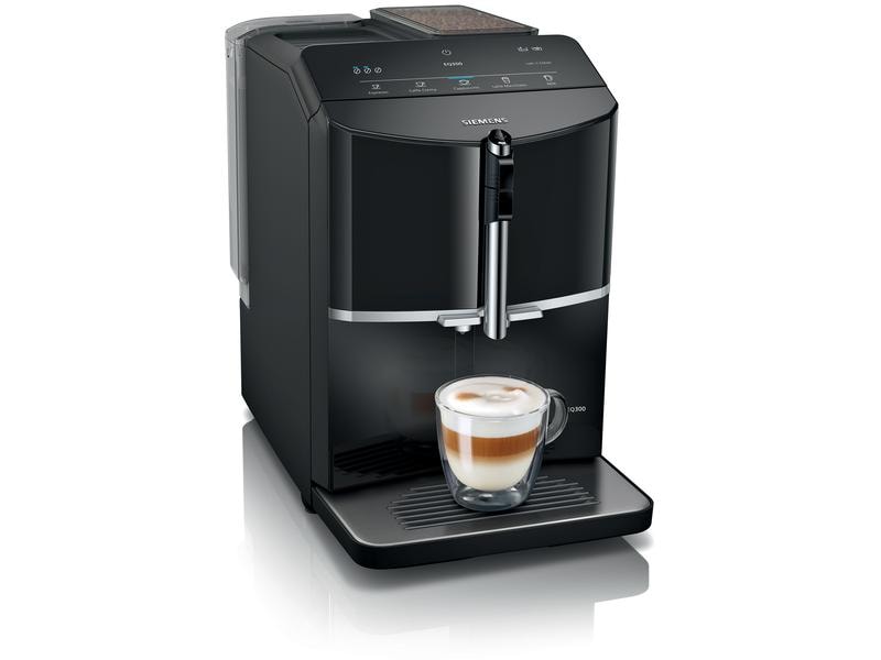 Siemens Kaffeevollautomat EQ300 Klavierlack schwarz TF301E19