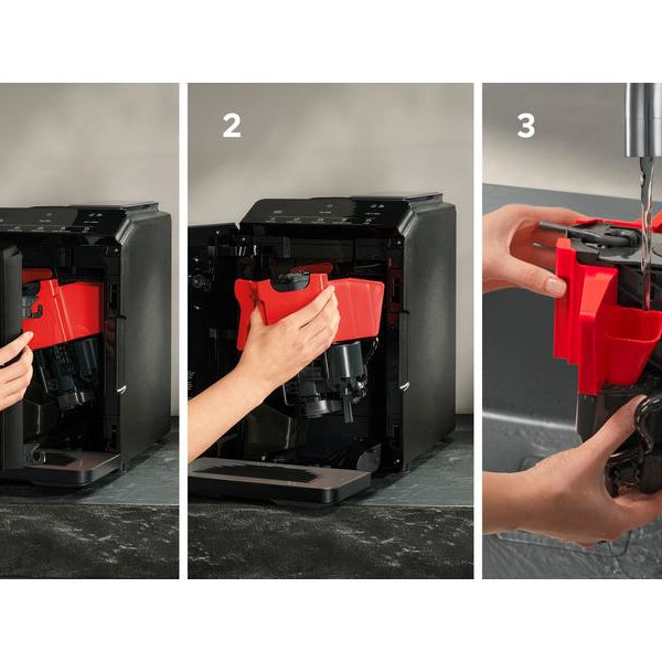 Siemens Kaffeevollautomat EQ300 Klavierlack schwarz TF301E19