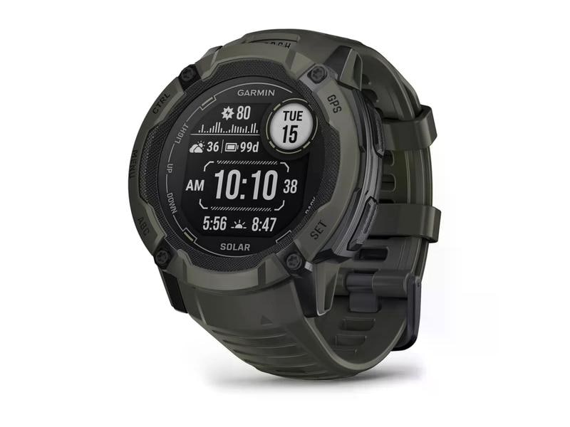 GARMIN Sportuhr Instinct 2X Solar Moosgrün