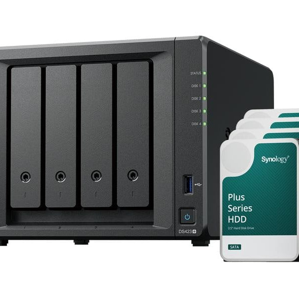 Synology NAS DiskStation DS423+ 4-bay Synology Plus HDD 32 TB
