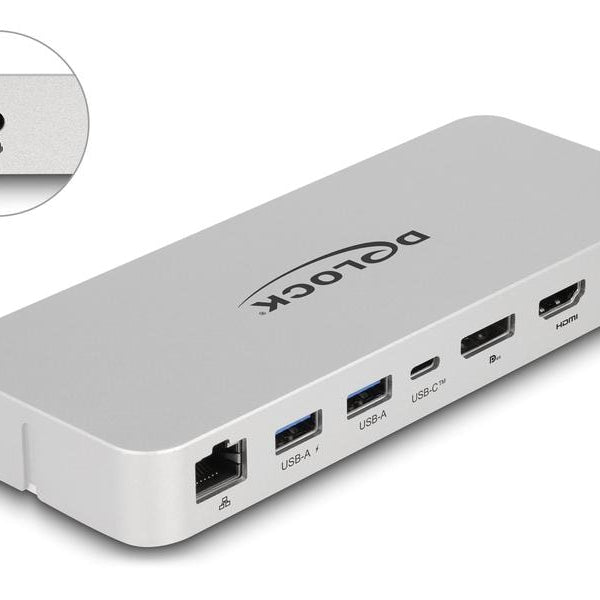 Delock Dockingstation USB-C – HDMI/DP/LAN/USB-A PD 85W