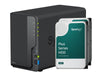 Synology NAS DiskStation DS223, 2-bay Synology Plus HDD 16 TB