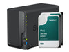 Synology NAS DiskStation DS223, 2-bay Synology Plus HDD 12 TB