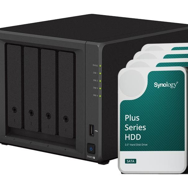 Synology NAS Diskstation DS923+ 4-bay Synology Plus HDD 16 TB