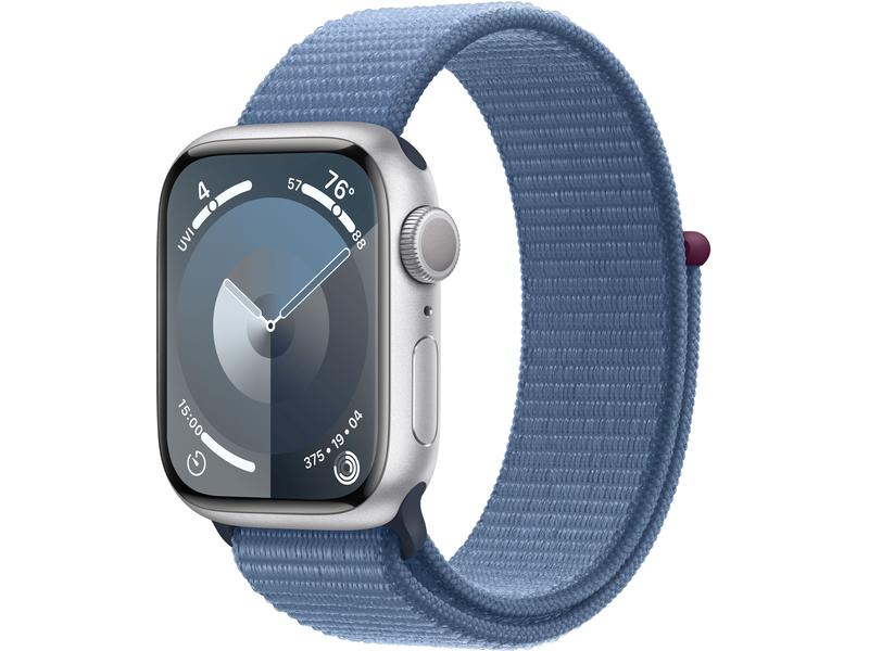 Apple Watch Series 9 41 mm Alu Silber Loop Winterblau