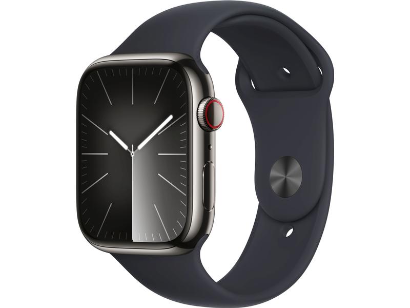 Apple Watch Series 9 45 mm LTE Graphit Sport Mitternacht M/L