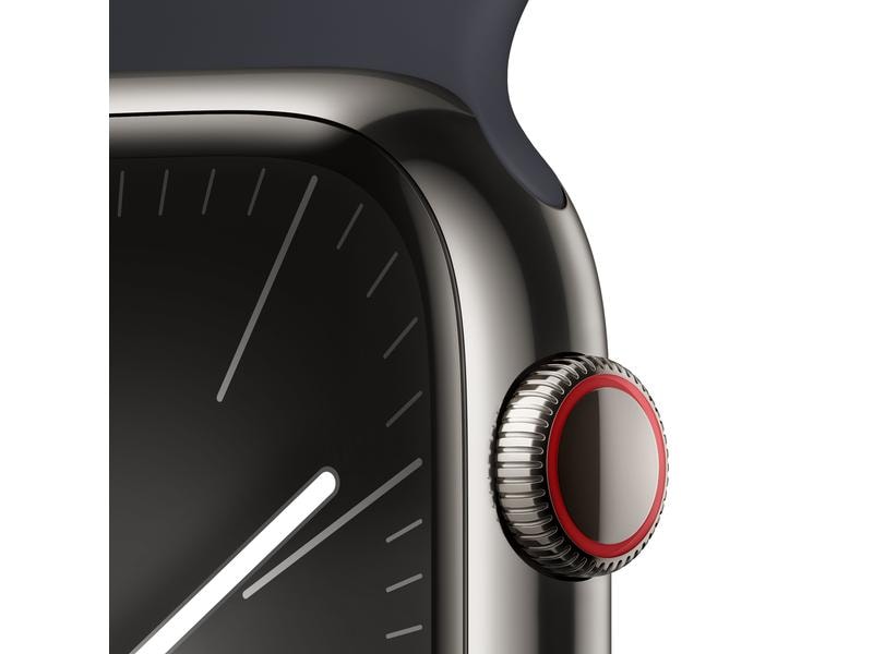 Apple Watch Series 9 45 mm LTE Graphit Sport Mitternacht S/M