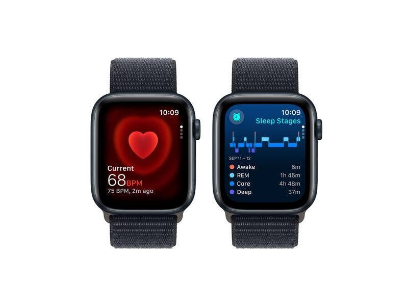 Apple Watch SE 2023 44 mm GPS Alu Sport Loop Mitternacht