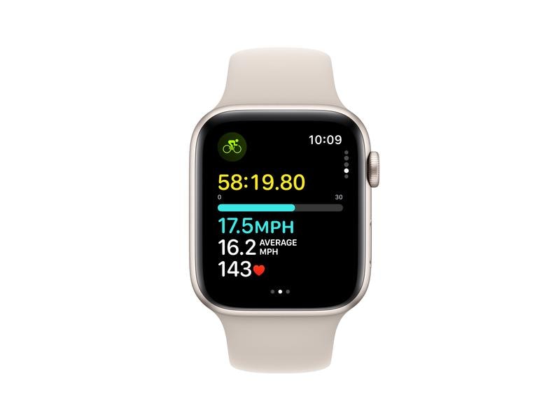 Apple Watch SE 2023 44 mm GPS Alu Sport Band Polarstern M/L