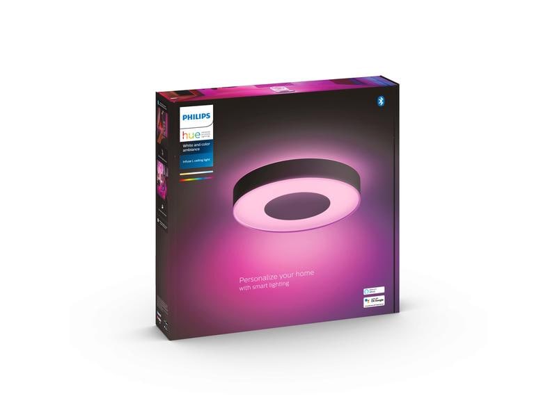 Philips Hue White &amp; Col. Amb. Infuse Deckenleuchte L schwarz 3450 lm