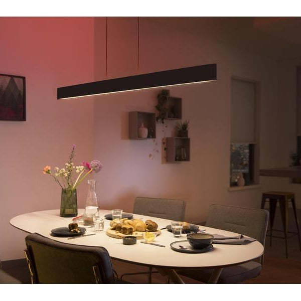 Philips Hue White & Col. Amb. Ensis Pendelleuchte schwarz 4750 lm