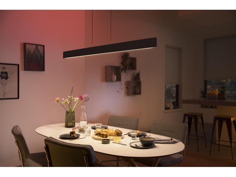 Philips Hue White &amp; Col. Amb. Ensis Pendelleuchte schwarz 4750 lm