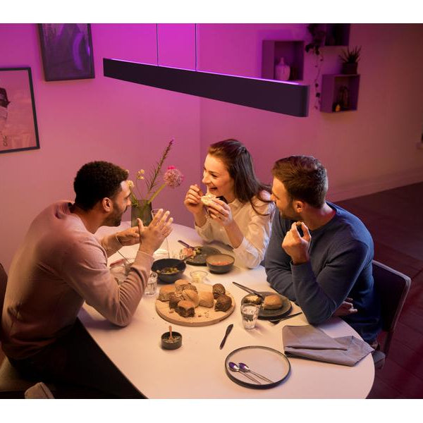 Philips Hue White & Col. Amb. Ensis Pendelleuchte schwarz 4750 lm