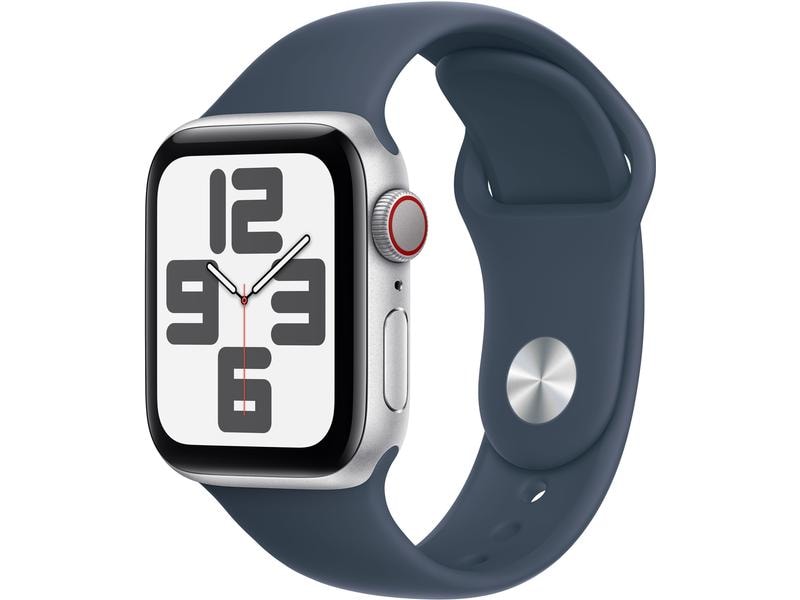 Apple Watch SE 2023 40 mm LTE Alu Sil. Sport Sturmblau M/L