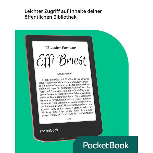 PocketBook E-Book Reader Verse Pro Passion Red