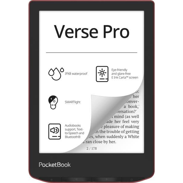 PocketBook E-Book Reader Verse Pro Passion Red