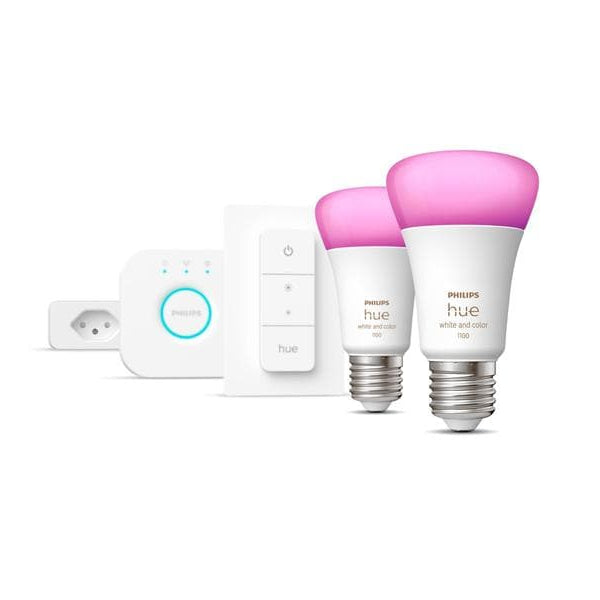 Philips Hue Starterset White & Color Ambiance, 2er Set inkl. Smart Plug