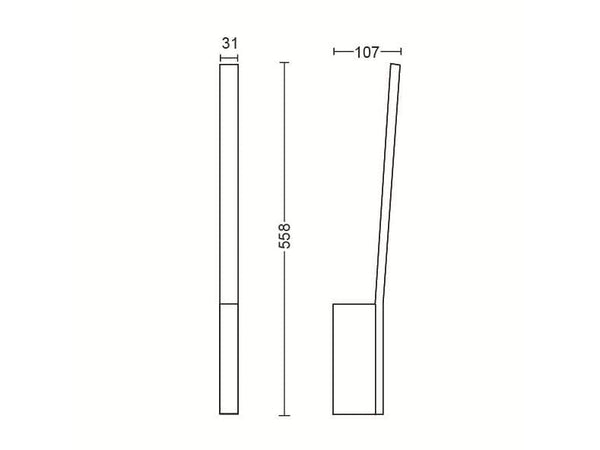 Philips Hue White & Color Ambiance Liane Wandleuchte Weiss