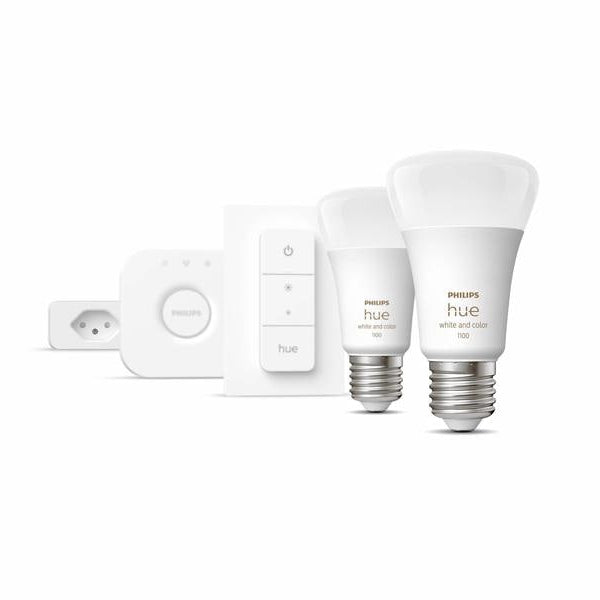 Philips Hue Starterset White & Color Ambiance, 2er Set inkl. Smart Plug