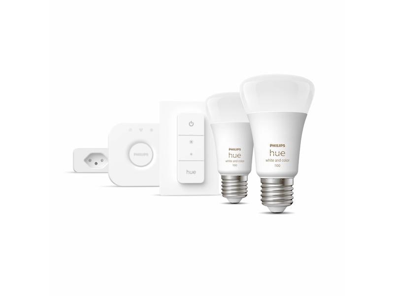 Philips Hue Starterset White &amp; Color Ambiance, 2er Set inkl. Smart Plug