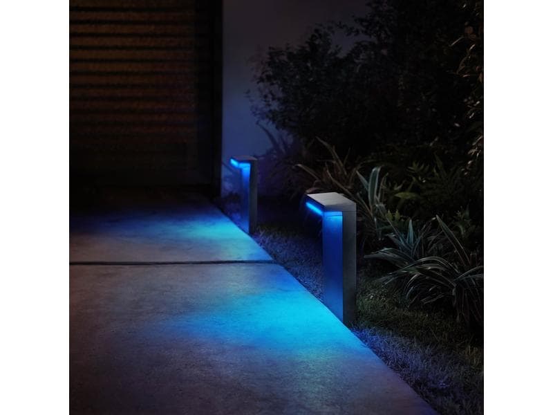 Philips Hue White &amp; Color Ambiance Outdoor Nyro Sockelleuchte Schwarz