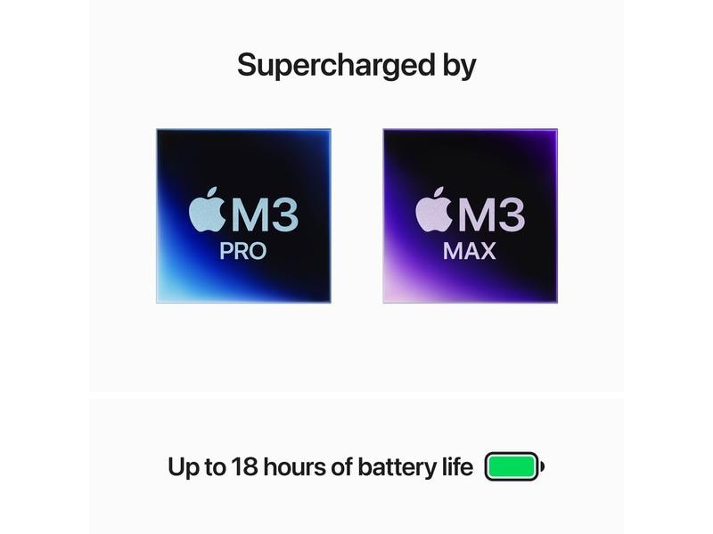 Apple MacBook Pro 14" M3 Pro 2023 11C CPU/14C GPU/512 GB/18 GB - Silber
