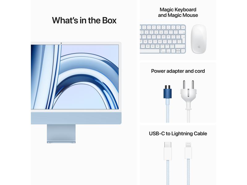 Apple iMac 24" M3 8C GPU / 256 GB / 8 GB Blau