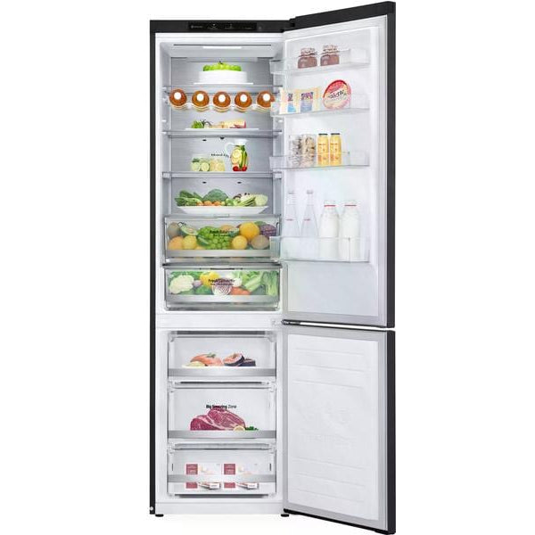 LG Kühl-Gefrierkombination GBB72MCVBN Matte Black, Rechts