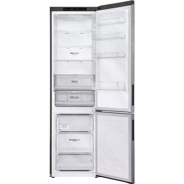 LG Kühl-Gefrierkombination GBP62PZNAC Platinum Silver, Rechts