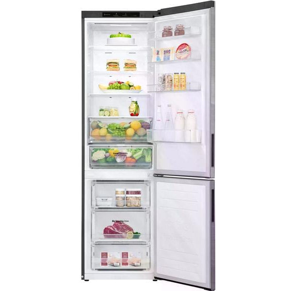 LG Kühl-Gefrierkombination GBP62PZNAC Platinum Silver, Rechts