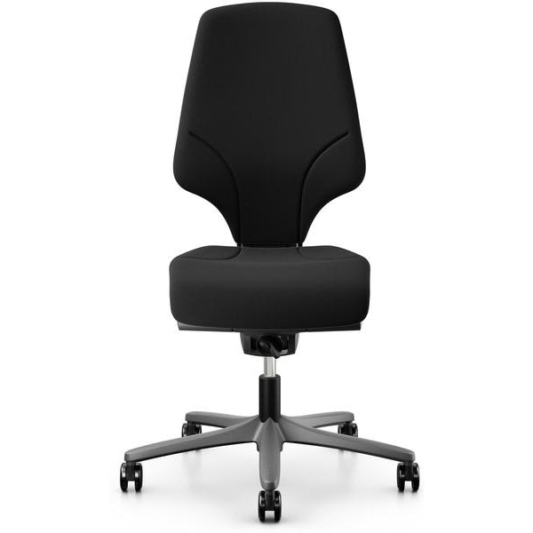 Giroflex Bürostuhl 64 mit Polsterrücken, ohne Armlehnen, Schwarz