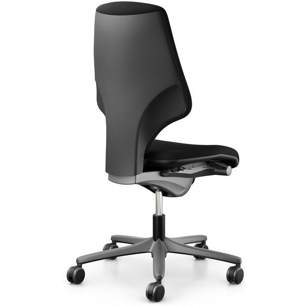 Giroflex Bürostuhl 64 mit Polsterrücken, ohne Armlehnen, Schwarz