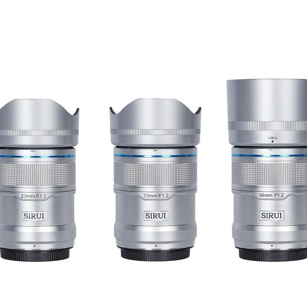 Sirui Festbrennweite Sniper 23, 33, 56mm F/1.2 Silber Sony E