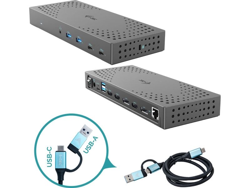 i-tec Dockingstation USB 3.0, USB-C, HDMI, DP Dual PD 100W