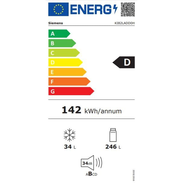 Siemens Einbau-Kühl-Gefrierkombination KI82LADD0H Rechts/Wechselbar
