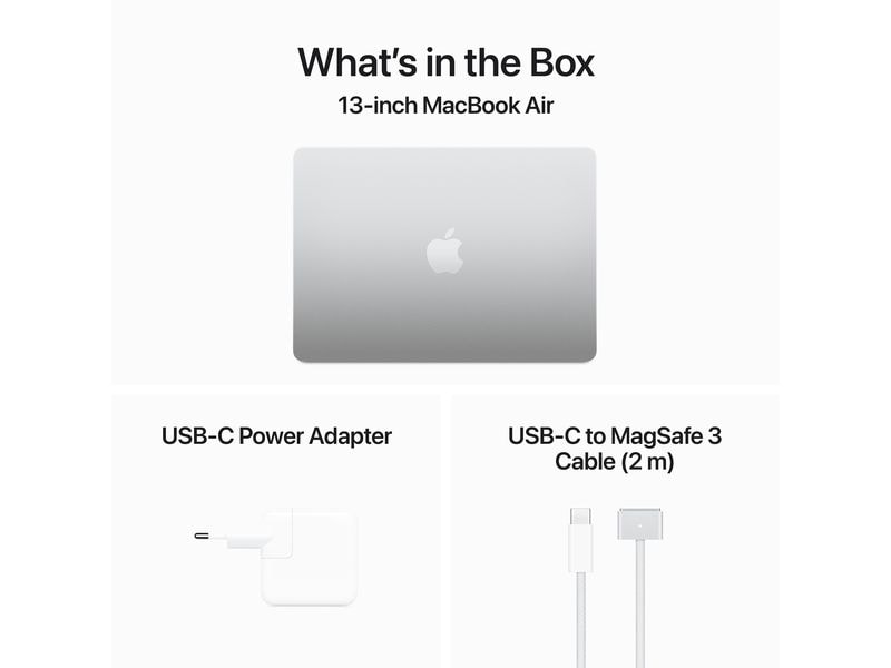 Apple MacBook Air 13" 2024 M3 10C GPU / 512 GB / 8 GB Silber