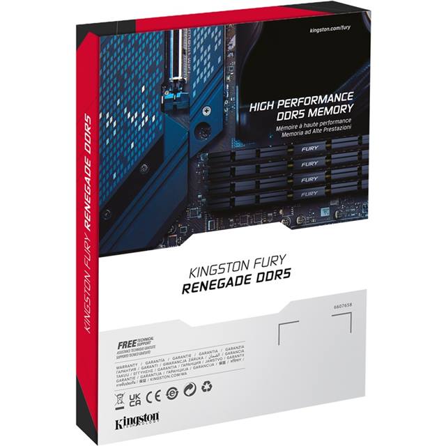 Kingston Fury Renegade, DDR5, 16GB (1 x 16GB), 6800MHz - silber