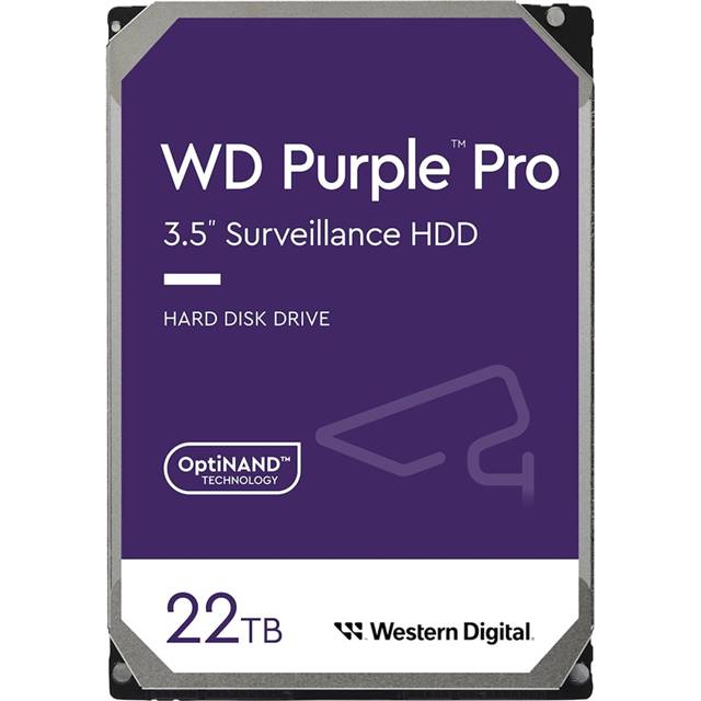 WD Purple Pro - 22TB - 3.5", SATA, 7.2k, 512MB