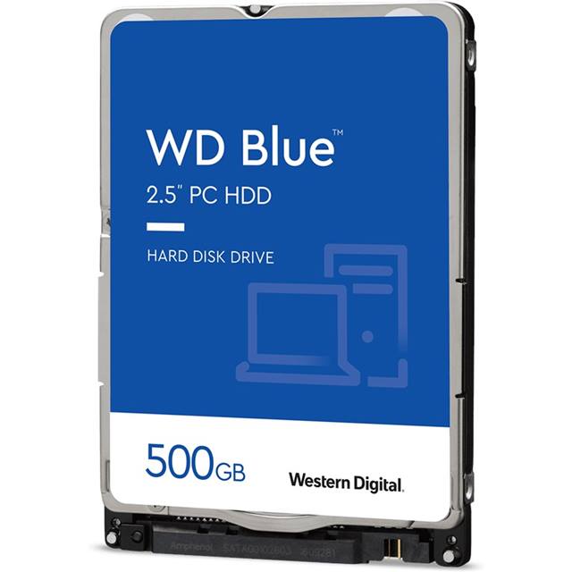 WD Blue Mobile - 500GB - 2.5", SATA, 5.4k, 128MB