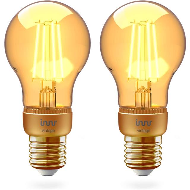Innr Smart Bulb Vintage, Filament, 4.2W, E27, A60, klar, 2-Pack