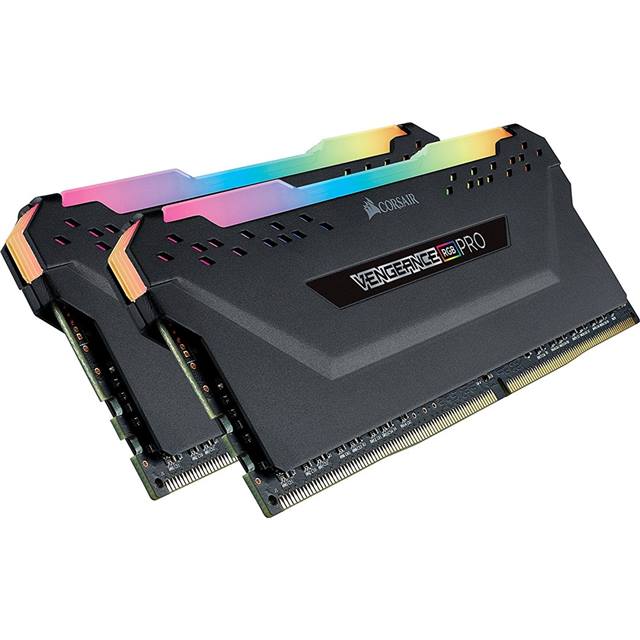 Corsair Vengeance RGB PRO, DDR4, 16GB (2 x 8GB), 3200MHz - schwarz