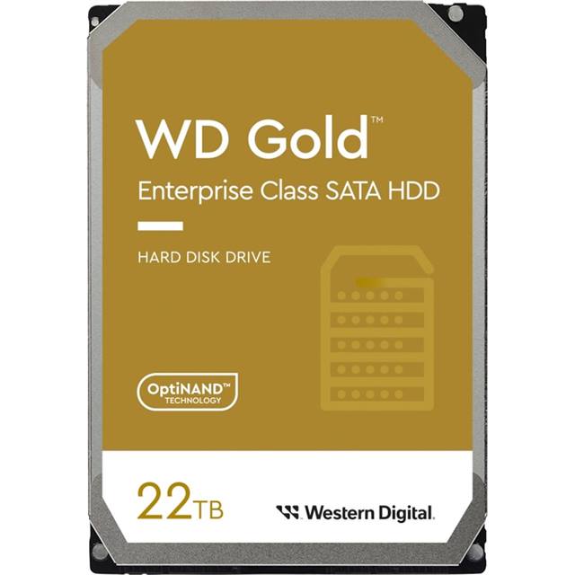 WD Gold - 22TB - 3.5", SATA, 7.2k, 512MB