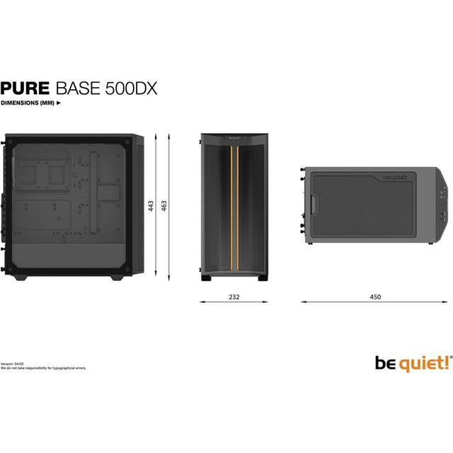 Be quiet! Pure Base 500DX - schwarz