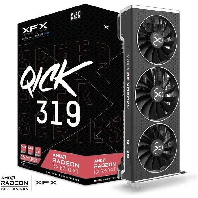 XFX Speedster Qick 319 Radeon RX 6750 XT Ultra Gaming - 12GB