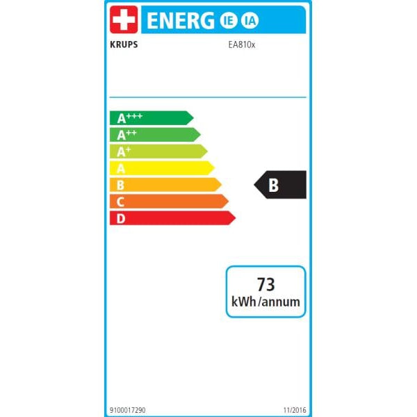 Krups Kaffeevollautomat EA8105 Weiss