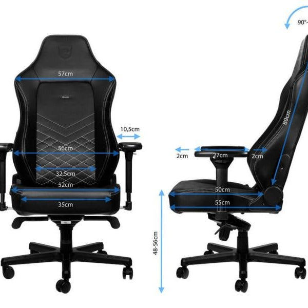 noblechairs Gaming-Stuhl HERO Schwarz/Weiss