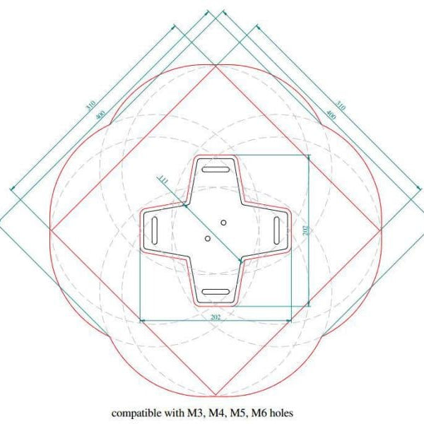 Euromet Deckenhalterung ARAKNO Maxi Schwarz