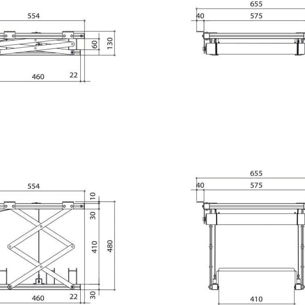 Vogel's Deckenhalterung PPL2035 Silber